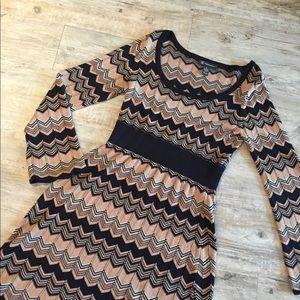 INC chevron Mossimo print dress